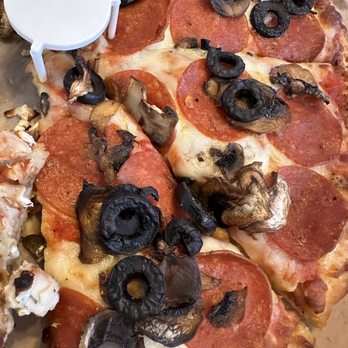 Pizza My Way - Pepperoni black olives mushroom pizza - Italian Near Me - Pacific Grove, California Pizza My Way - Pepperoni black olives mushroom pizza - Italian Near Me - Pacific Grove, California