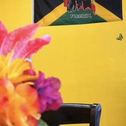 B&G Prestige Jamaican Restaurant - Tropical Decor everywhere.