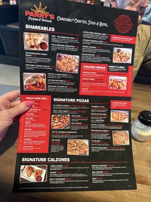 Menu photo 5 Parry's Pizzeria & Taphouse Cibolo, TX