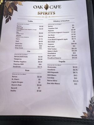 Menu photo 3 Oak Leaf Cafe Lincoln, CA