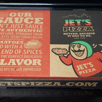 Jet's Pizza - Extra Large pizza - Pizza Near Me - Flower Mound, Texas