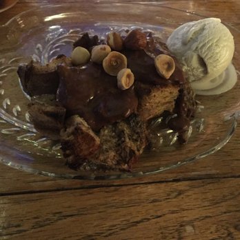 Zach's Bistro - Bread pudding with locally made ice cream - New American Near Me - Newport, Oregon