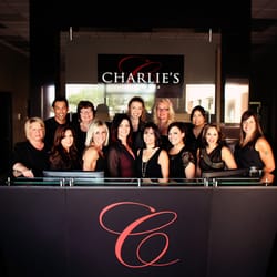 Charlie's Salon & Spa - The owners and some of the quality staff at the front lobby desk!