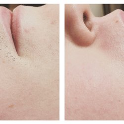 Hot Wax by Maquillage - Lip wax before and after