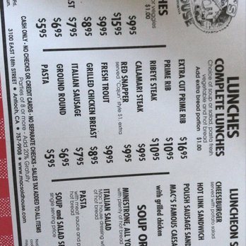 Mac's Old House - Lunch menu - American Near Me - Antioch, California Mac's Old House - Lunch menu - American Near Me - Antioch, California