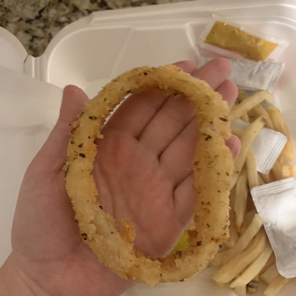 Cristela's - Perfectly crispy and good size onion ring that came on the burger - Burgers Near Me - Phoenix, Arizona