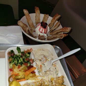 Holy Pita - Chicken Shawarma Platter and a dessert - Middle Eastern Near Me - Brooklyn, New York Holy Pita - Chicken Shawarma Platter and a dessert - Middle Eastern Near Me - Brooklyn, New York