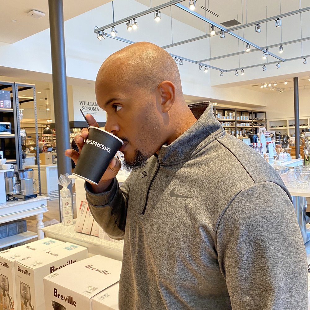 Sampling the goods!