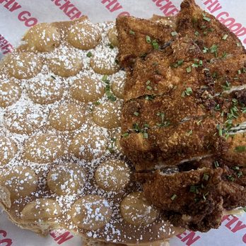 Chick-in Waffle - Bubble waffle, with BBQ chicken ... YUM! - Chicken Wings Near Me - Prescott, Arizona Chick-in Waffle - Bubble waffle, with BBQ chicken ... YUM! - Chicken Wings Near Me - Prescott, Arizona