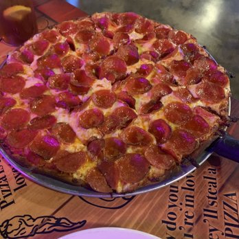 Ozark Mountain Pizza - Pepperoni pizza, Supreme with no olives (both thin) and buffalo and garlic parm wings. Getcha some! - Pizza Near Me - Branson, Missouri Ozark Mountain Pizza - Pepperoni pizza, Supreme with no olives (both thin) and buffalo and garlic parm wings. Getcha some! - Pizza Near Me - Branson, Missouri