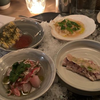 Bywater - Crudo plates - New American Near Me - Warren, Rhode Island