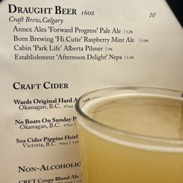 A nice, cold refreshing draught beer!