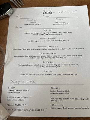 Menu photo 1 The Clerk's House Syracuse, NY