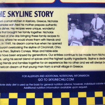 Skyline Chili - History behind Skyline Chili - Fast Food Near Me - Cincinnati, Ohio Skyline Chili - History behind Skyline Chili - Fast Food Near Me - Cincinnati, Ohio