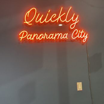 Quickly Boba  -  neon sign that reads quickly - Coffee & Tea Near Me - Los Angeles, California