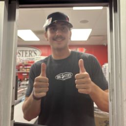 Landon smiling at his customers!! Landon smiling at his customers!!