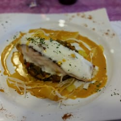 Le Point Gourmand - Saumon en croûte de mozzarella, poêlé de légumes et rutabagas