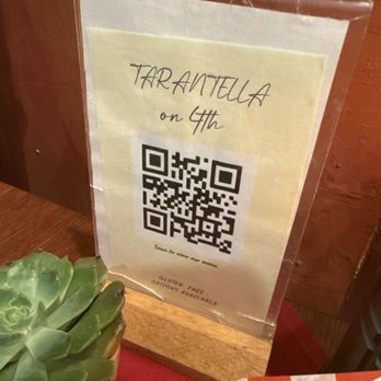Tarantella on 4th - QR Code for the menu :) - Italian Near Me - Long Beach, California Tarantella on 4th - QR Code for the menu :) - Italian Near Me - Long Beach, California