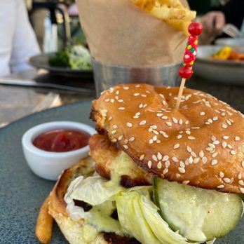 The Rooftop - Lobster Burger w/ crispy seasoned fries IG: @ammysalamii - Asian Fusion Near Me - Beverly Hills, California The Rooftop - Lobster Burger w/ crispy seasoned fries IG: @ammysalamii - Asian Fusion Near Me - Beverly Hills, California