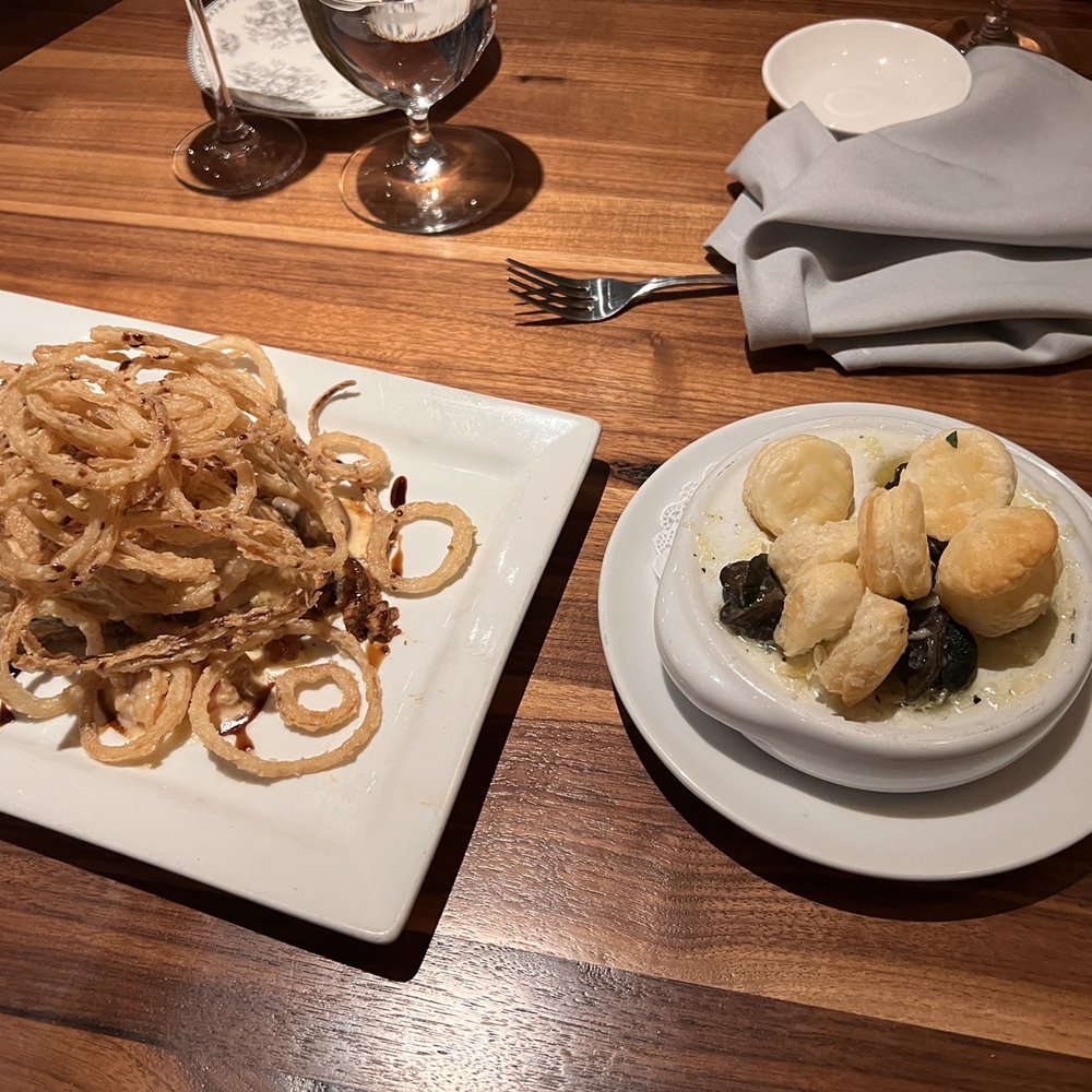 French Hen - Seafood cheesecake appetizer and escargot - French Near Me - Tulsa, Oklahoma