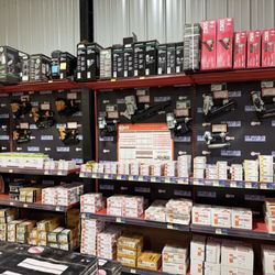 Dufrene Building Materials - Our tool aisle with clamps, cutters, power tools, electric tools, and power equipment within our hardware store in Slidell, LA