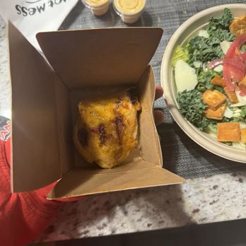Nando's Peri-Peri - What you receive. 1/2 a chicken breast. - Chicken Shop Near Me - Edmonton, Alberta Nando's Peri-Peri - What you receive. 1/2 a chicken breast. - Chicken Shop Near Me - Edmonton, Alberta