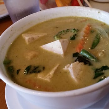 Bangkok Garden - Green vegetarian curry,  great too, could have been spicier - Thai Near Me - Williamsburg, Virginia