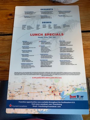 Menu photo 1 Sam's Boat Pearland, TX Menu photo 1 Sam's Boat Pearland, TX