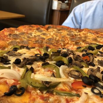 D'Angelo's - Half veggie, half sausage - Pizza Near Me - Palm Beach Gardens, Florida D'Angelo's - Half veggie, half sausage - Pizza Near Me - Palm Beach Gardens, Florida