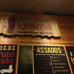 O Porketa - Pena que o cardápio da parede não funciona mais