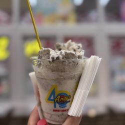 Andy's Frozen Custard - **THIS PLACE IS AMAZING** Must try it, trust me! I got vanilla with Oreos and brownies. They are not skimpy on the mix-ins.