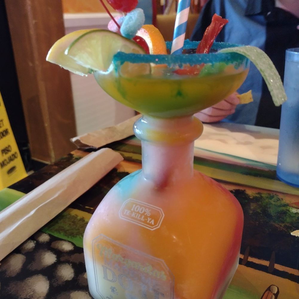 Hacienda Fuentes - Another pic of the Rainbow Margarita - Mexican Near Me - Pekin, Illinois