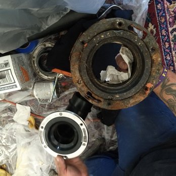 Elite Rooter - old and new flange -turns out wrong size new flange. - Plumbing Near Me - San Jose, California