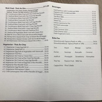 Pho Real - Menu (cont'd) - Vietnamese Near Me - Keller, Texas