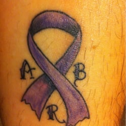 Club Tattoo - This ribbon is for my daughter that was fighting through Hodgkins Lymphoma. I got this in 2011 during Bikes Blues and BBQ.