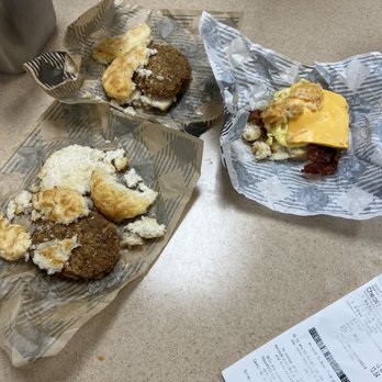 Bojangles - two plates of food on a table - Fast Food Near Me - Ladson, South Carolina