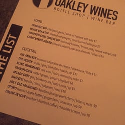 Oakley Wines - Cocktails too? I LOVE THIS PLACE!