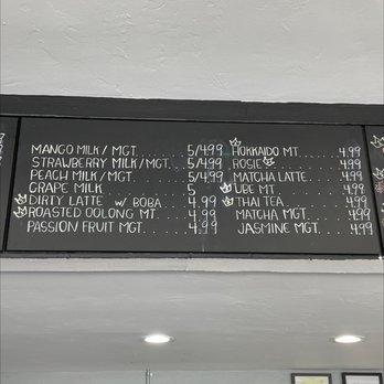 Phresh Teas - Menu - Bubble Tea Near Me - Goleta, California