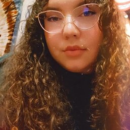 Me in my latest pair of glasses. I love them!