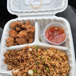 Ashlee's Kitchen - I ordered chicken fried rice and pork. The pork is not even close to being Chinese style and was quite gross