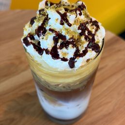 Iced Dubai Chocolate Coffee