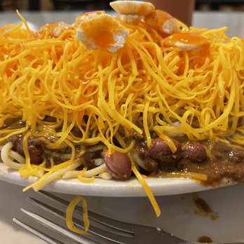 Skyline Chili - Five way spaghetti with crackers and hot sauce - Fast Food Near Me - Sunrise, Florida Skyline Chili - Five way spaghetti with crackers and hot sauce - Fast Food Near Me - Sunrise, Florida