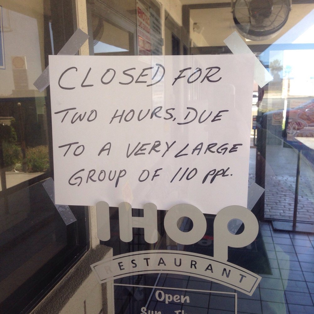 IHOP - Who does that? Especially if u still have space inside - Breakfast & Brunch Near Me - Bakersfield, California