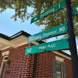 Pursley McNamara & Flint - Suite 102. It's the office facing the street.