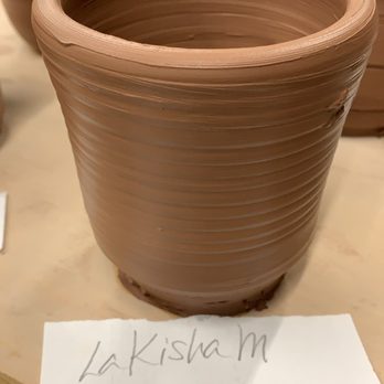 Clayworks - My little flower pot!!! My first go round - Art Schools Near Me - Charlotte, North Carolina