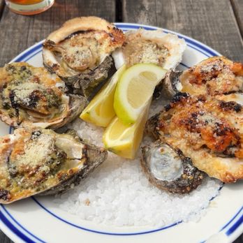 Saltine - Oyster Sampler 1/2 Dozen Oysters 2 Rockefeller ,2 Oysters Lafitte  2 Citrus Butter - Southern Near Me - Jackson, Mississippi