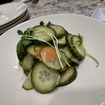 Zenshin Asian Restaurant - Cucumber - Seaweed Salad ... hold the seaweed. Very fresh and delicious. - Sushi Bars Near Me - Las Vegas, Nevada Zenshin Asian Restaurant - Cucumber - Seaweed Salad ... hold the seaweed. Very fresh and delicious. - Sushi Bars Near Me - Las Vegas, Nevada