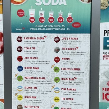 Swig - a menu for a soda drink - Desserts Near Me - Draper, Utah