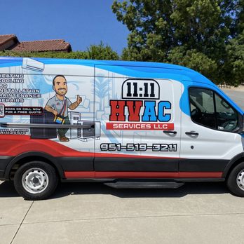 1111 HVAC Services - New van wrap - Heating & Air Conditioning/HVAC Near Me 1111 HVAC Services - New van wrap - Heating & Air Conditioning/HVAC Near Me