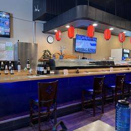 Inside sushi bar Inside sushi bar